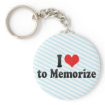 I Love to Memorise keychains