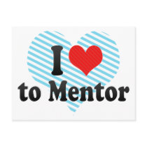 I Love to Mentor Postcards