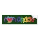 I Love to Paint bumper stickers