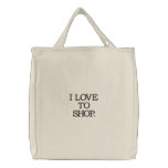I LOVE TO SHOP. embroidered bags