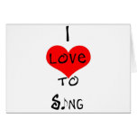 I Love To Sing cards