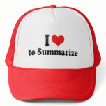 I Love to Summarise hats