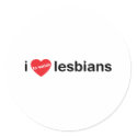 I love to watch lesbians stickers
