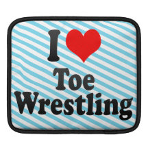 I love Toe Wrestling iPad Sleeve