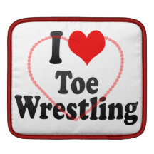 I love Toe Wrestling iPad Sleeve