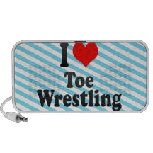I love Toe Wrestling iPod Speakers