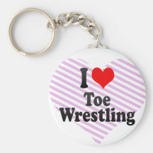 I love Toe Wrestling Key Chain