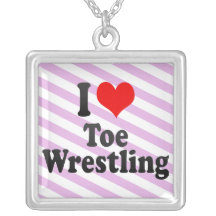 I love Toe Wrestling Pendant