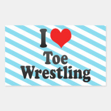 I love Toe Wrestling Stickers
