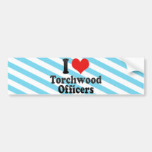 I Love Torchwood Officers Bumper Stickers