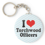 I Love Torchwood Officers keychains