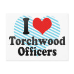 I Love Torchwood Officers postcards
