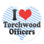 I Love Torchwood Officers stickers