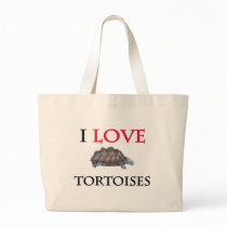 I Love Tortoises Tote Bag
