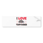 I Love Tortoises bumper stickers