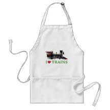 I Love Trains Aprons