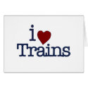 I Love Trains cards