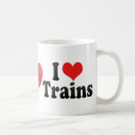 I Love Trains Coffee Mug
