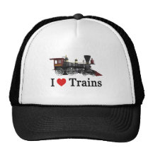 I Love Trains Hat