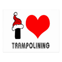 I Love Trampolining Design Post Cards