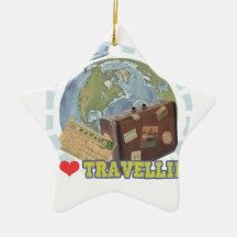 I Love Travelling Ornament
