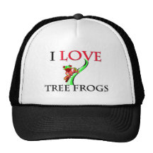 I Love Tree Frogs Hats