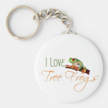 I Love Tree Frogs Keychains