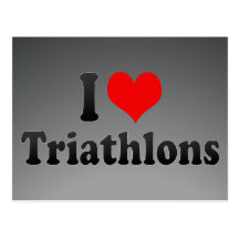 I love Triathlons Postcards