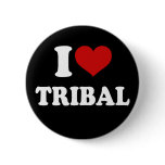 I Love Tribal buttons