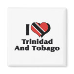I Love Trinidad And Tobago Flag magnets