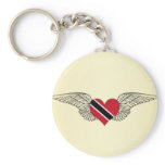 I Love Trinidad and Tobago -wings keychains