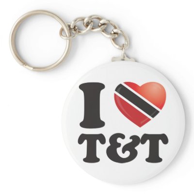 I Love Trinidad Keychains by sniperholix