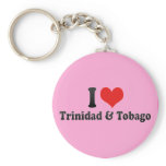 I Love Trinidad & Tobago keychains