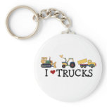 I Love Trucks keychains