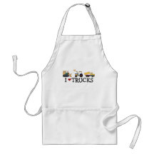 I Love Trucks T-shirts and Gifts Apron
