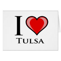 I Love Tulsa Greeting Cards