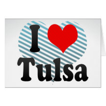 I Love Tulsa, United States Greeting Card