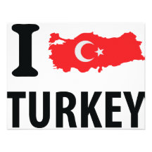 I love turkey contour icon invites