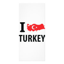 I love turkey contour icon rack cards