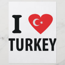 I love turkey icon flyers