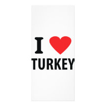 I love turkey personalized rack card