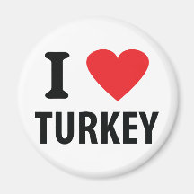 I love turkey refrigerator magnet