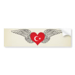 I Love Turkey -wings bumper stickers