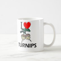 I Love Turnips Coffee Mug