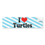 I Love Turtles bumper stickers