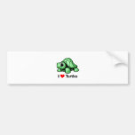 I love Turtles Bumper Sticker