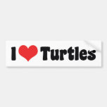 I Love Turtles Bumper Sticker