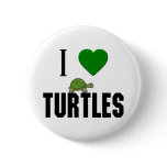 I Love Turtles buttons