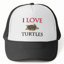 I Love Turtles Mesh Hats
