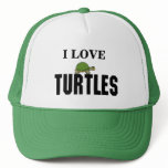 I Love Turtles hats